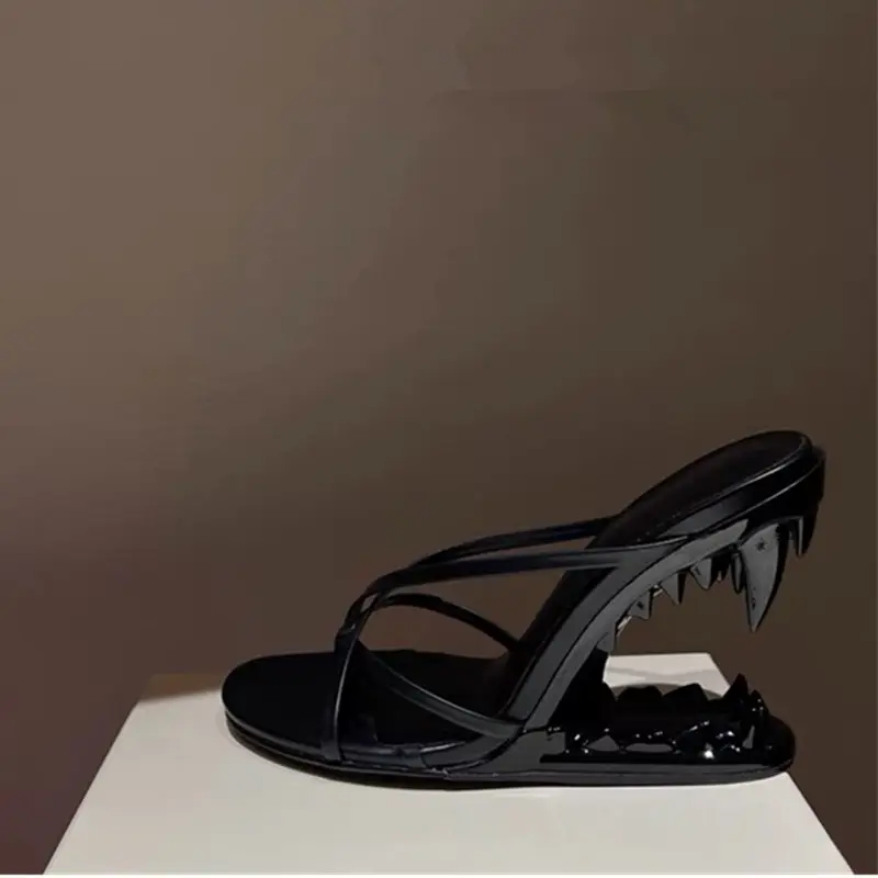 Open Toe Height Increasing 10cm Wedge Heel Women Sandals